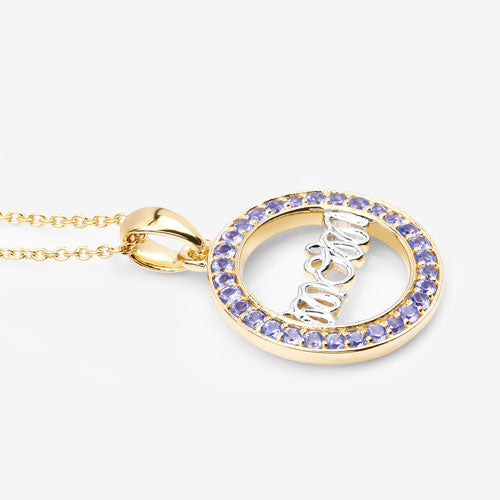 0.64 Carat Genuine Tanzanite .925 Sterling Silver Pendant Bids.com