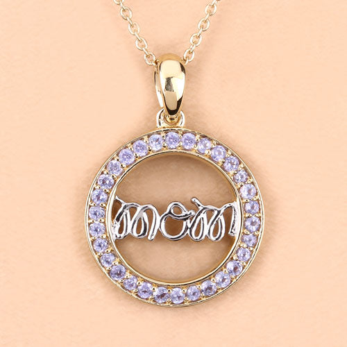 0.64 Carat Genuine Tanzanite .925 Sterling Silver Pendant Bids.com
