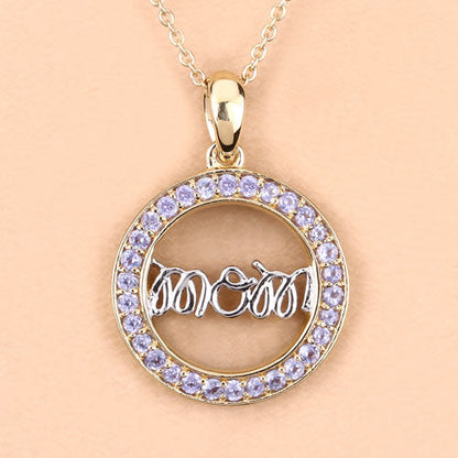 0.64 Carat Genuine Tanzanite .925 Sterling Silver Pendant Bids.com