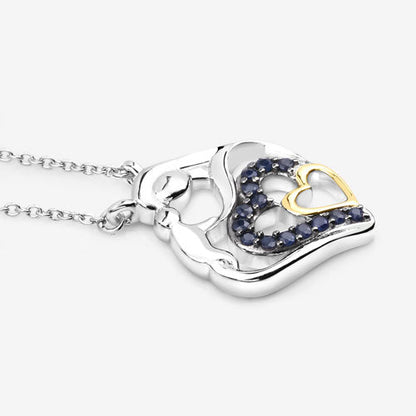 0.28 Carat Genuine Blue Sapphire .925 Sterling Silver Pendant Bids.com