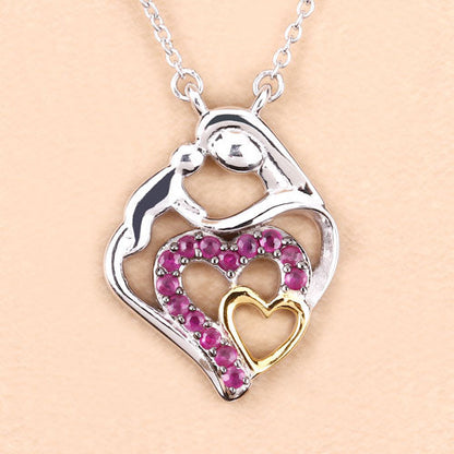 0.28 Carat Genuine Ruby .925 Sterling Silver Pendant Bids.com