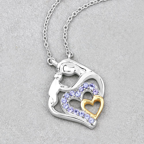 0.28 Carat Genuine Tanzanite .925 Sterling Silver Pendant Bids.com