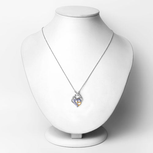 0.28 Carat Genuine Tanzanite .925 Sterling Silver Pendant Bids.com