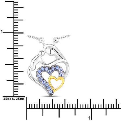 0.28 Carat Genuine Tanzanite .925 Sterling Silver Pendant Bids.com