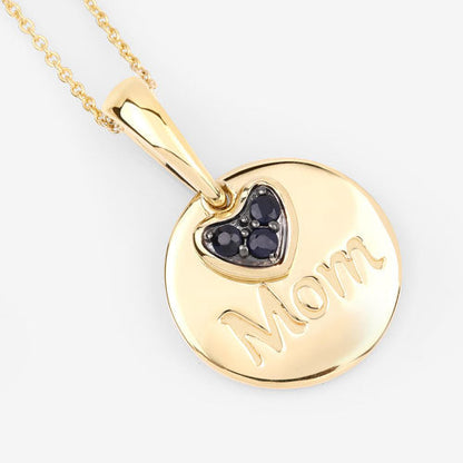 0.20 Carat Genuine Blue Sapphire .925 Sterling Silver Pendant Bids.com
