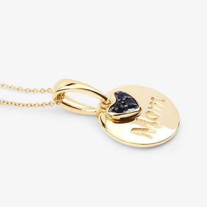 0.20 Carat Genuine Blue Sapphire .925 Sterling Silver Pendant Bids.com