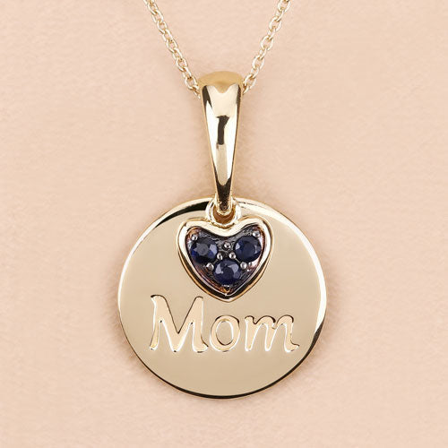 0.20 Carat Genuine Blue Sapphire .925 Sterling Silver Pendant Bids.com