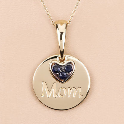 0.20 Carat Genuine Blue Sapphire .925 Sterling Silver Pendant Bids.com