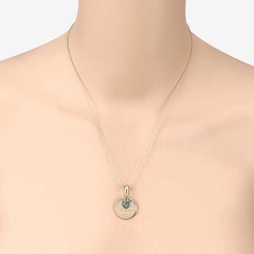 0.17 Carat Genuine Emerald .925 Sterling Silver Pendant Bids.com