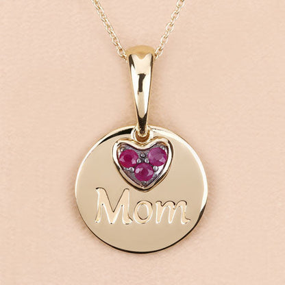 0.20 Carat Genuine Ruby .925 Sterling Silver Pendant Bids.com