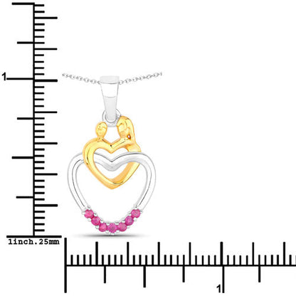 0.14 Carat Genuine Ruby .925 Sterling Silver Pendant Bids.com