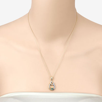 0.17 Carat Genuine Emerald .925 Sterling Silver Pendant Bids.com