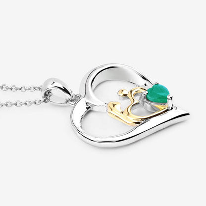 0.45 Carat Genuine Emerald .925 Sterling Silver Pendant Bids.com