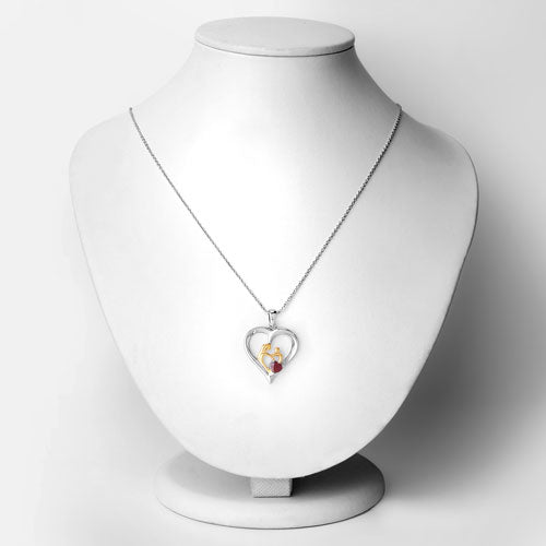 0.50 Carat Genuine Ruby .925 Sterling Silver Pendant Bids.com