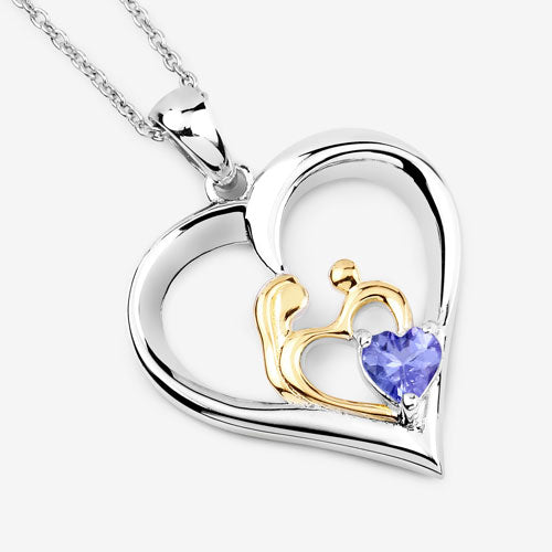 0.45 Carat Genuine Tanzanite .925 Sterling Silver Pendant Bids.com