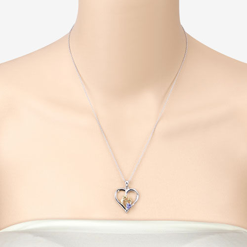 0.45 Carat Genuine Tanzanite .925 Sterling Silver Pendant Bids.com