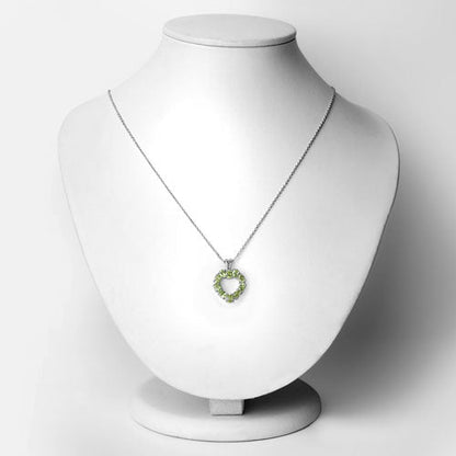1.70 Carat Genuine Peridot .925 Sterling Silver Pendant Bids.com