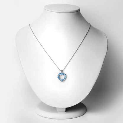 1.90 Carat Genuine Swiss Blue Topaz .925 Sterling Silver Pendant Bids.com