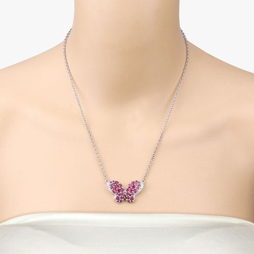 4.15 Carat Genuine Ruby and White Zircon .925 Sterling Silver Pendant Bids.com
