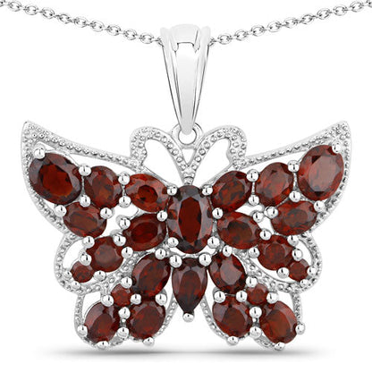 4.90 Carat Genuine Garnet .925 Sterling Silver Pendant Bids.com