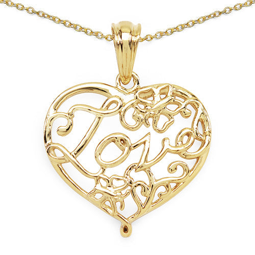 14K Yellow Gold Plated 6.05 Grams .925 Sterling Silver Pendant Bids.com