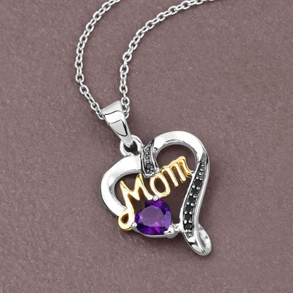 0.48 Carat Genuine Amethyst and Black Spinel .925 Sterling Silver Pendant Bids.com