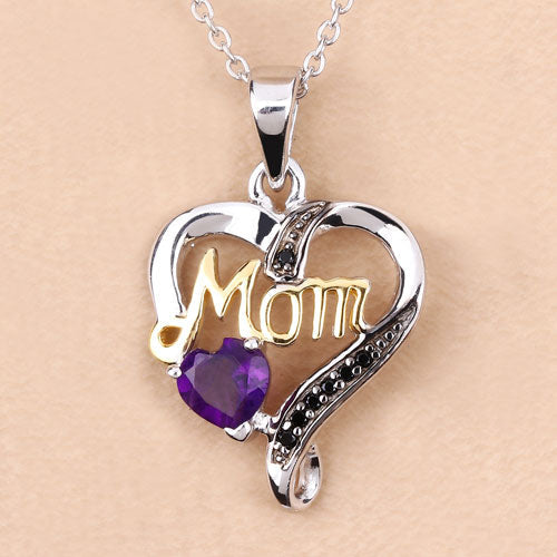 0.48 Carat Genuine Amethyst and Black Spinel .925 Sterling Silver Pendant Bids.com