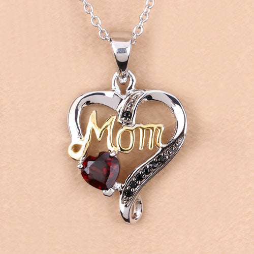 0.55 Carat Genuine Garnet and Black Spinel .925 Sterling Silver Pendant Bids.com