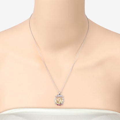 0.14 Carat Genuine Ruby .925 Sterling Silver Pendant Bids.com