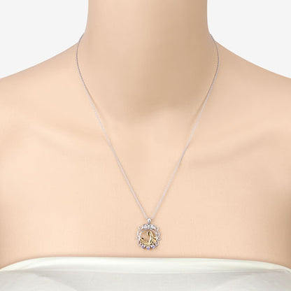 0.11 Carat Genuine Tanzanite .925 Sterling Silver Pendant Bids.com