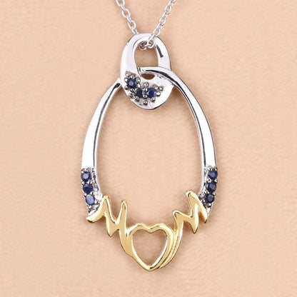 0.18 Carat Genuine Blue Sapphire .925 Sterling Silver Pendant Bids.com