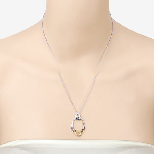 0.18 Carat Genuine Blue Sapphire .925 Sterling Silver Pendant Bids.com