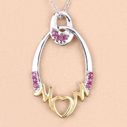 0.18 Carat Genuine Ruby .925 Sterling Silver Pendant Bids.com