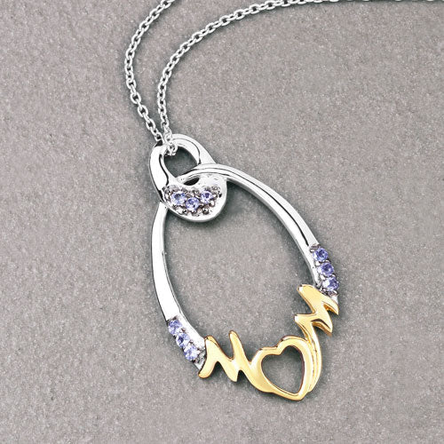 0.18 Carat Genuine Tanzanite .925 Sterling Silver Pendant Bids.com