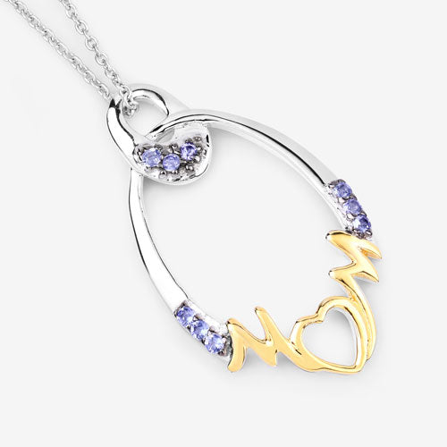 0.18 Carat Genuine Tanzanite .925 Sterling Silver Pendant Bids.com