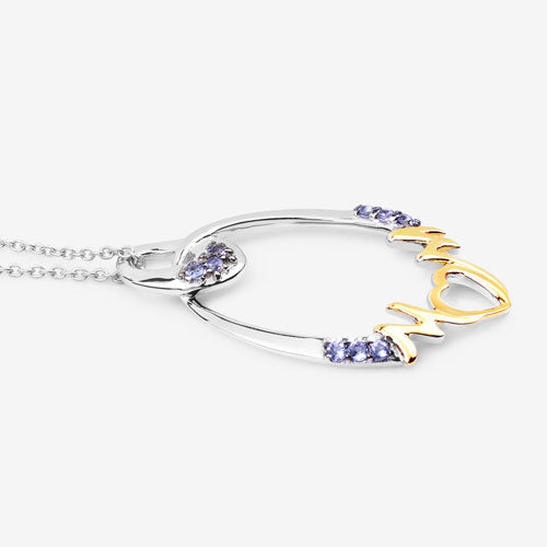 0.18 Carat Genuine Tanzanite .925 Sterling Silver Pendant Bids.com