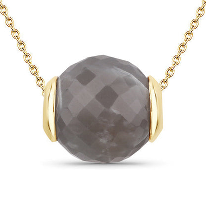 16.79 Carat Genuine Grey Moonstone .925 Sterling Silver Pendant Bids.com