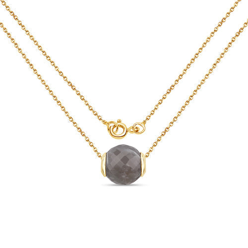 16.79 Carat Genuine Grey Moonstone .925 Sterling Silver Pendant Bids.com