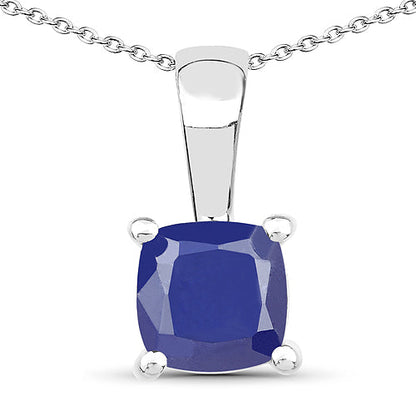 1.80 Carat Genuine Emerald, Glass Filled Ruby & Glass Filled Sapphire .925 Sterling Silver Pendant Bids.com