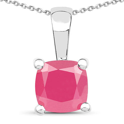 3.00 Carat Genuine Emerald, Glass Filled Ruby & Glass Filled Sapphire .925 Sterling Silver Pendant Bids.com