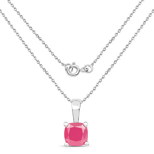 3.00 Carat Genuine Emerald, Glass Filled Ruby & Glass Filled Sapphire .925 Sterling Silver Pendant Bids.com