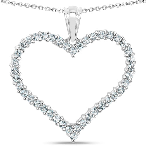 2.10 Carat Genuine Blue Topaz .925 Sterling Silver Pendant Bids.com