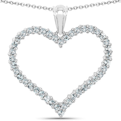 2.10 Carat Genuine Blue Topaz .925 Sterling Silver Pendant Bids.com