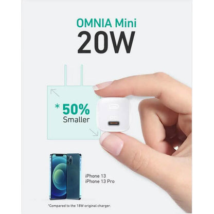 PA-B1 Omnia Mini 20W USB C PD Charger White DailySale