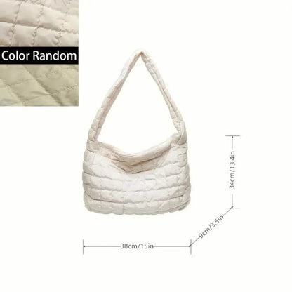 Padded Argyle Quilted Crossbody Hobo Bag DailySale
