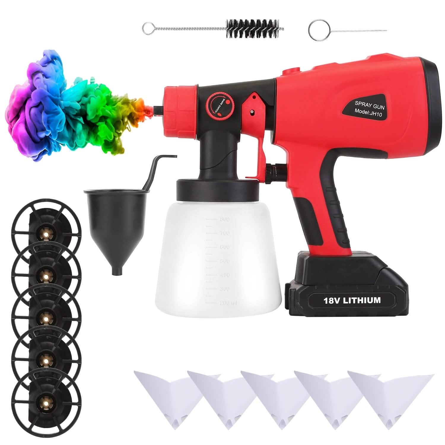 Paint Sprayer HVLP Handheld Painter with 3 Spray Patterns DailySale