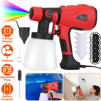Paint Sprayer HVLP Handheld Painter with 3 Spray Patterns DailySale