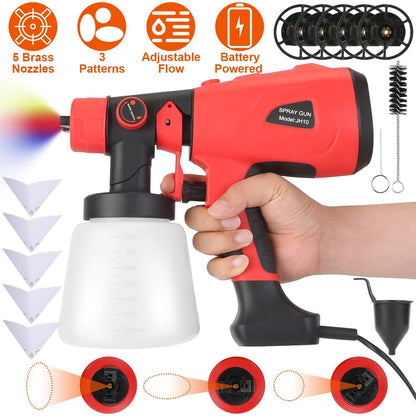 Paint Sprayer HVLP Handheld Painter with 3 Spray Patterns DailySale