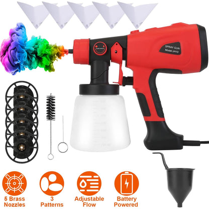 Paint Sprayer HVLP Handheld Painter with 3 Spray Patterns DailySale