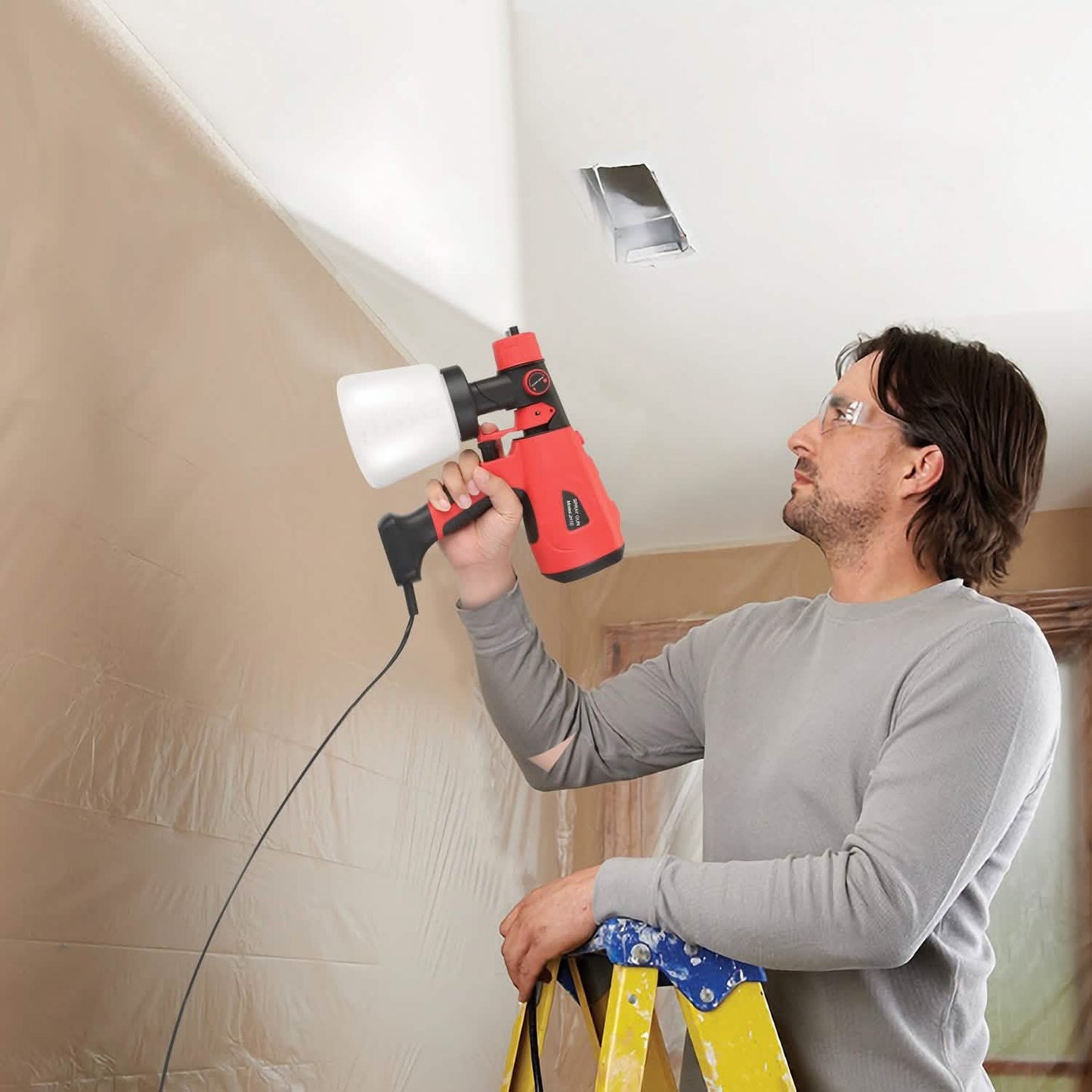 Paint Sprayer HVLP Handheld Painter with 3 Spray Patterns DailySale